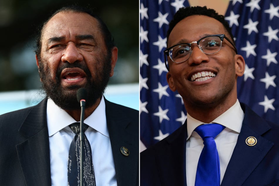 Representatives Al Green (l.) and Christian Menefee will compete in a runoff election in May for the Democratic primary for Texas' 18th Congressional District.