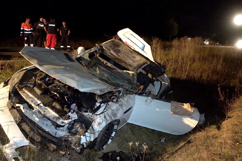 Das Fahrzeug des Unfallopfers wurde bei dem Unfall völlig zerstört.