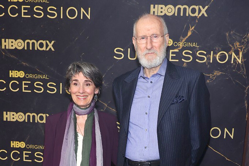 Actors James Cromwell and Anna Stuart attending the Season 3 premiere of Succession in October 2021.
