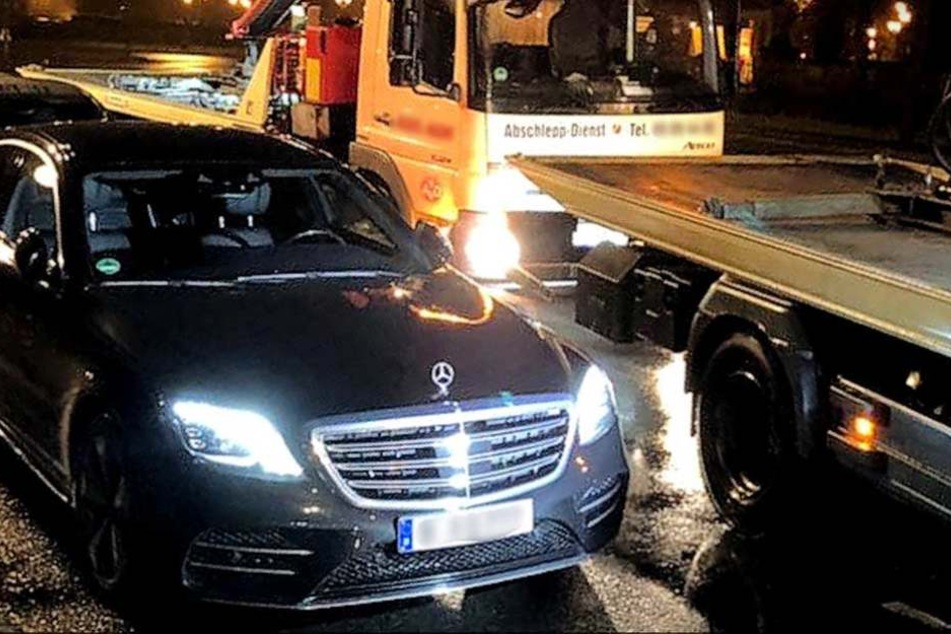 Einer der von der Polizei gestoppten und sichergestellten Rennteilnehmer.