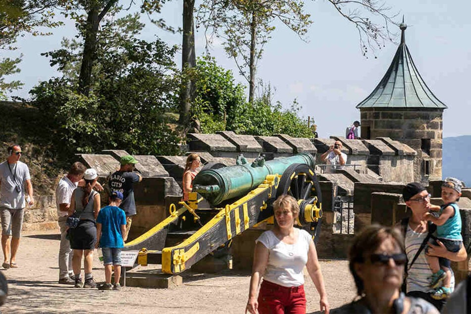 Ohne Kanonendonner geht's auf der Festung Königstein nicht.