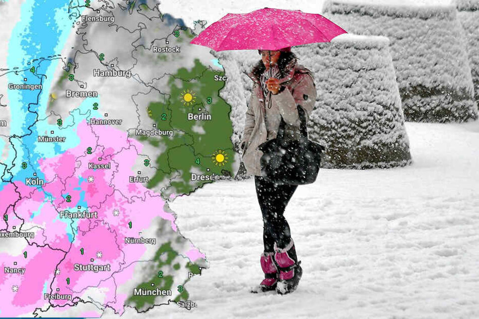 In vielen Teilen Deutschlands muss man mit Niederschlag rechnen.