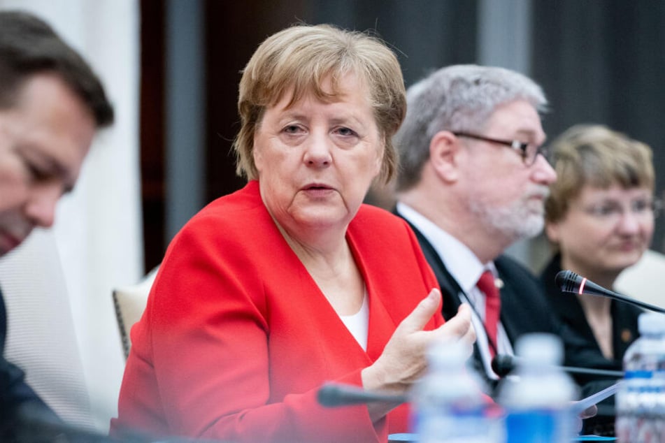 Angela Merkel be ihrem Besuch in Südafrika.