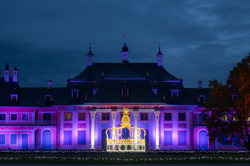 Der "Christmas Garden" verwandelt den Schlosspark Pillnitz in ein romantisches Lichterfest.