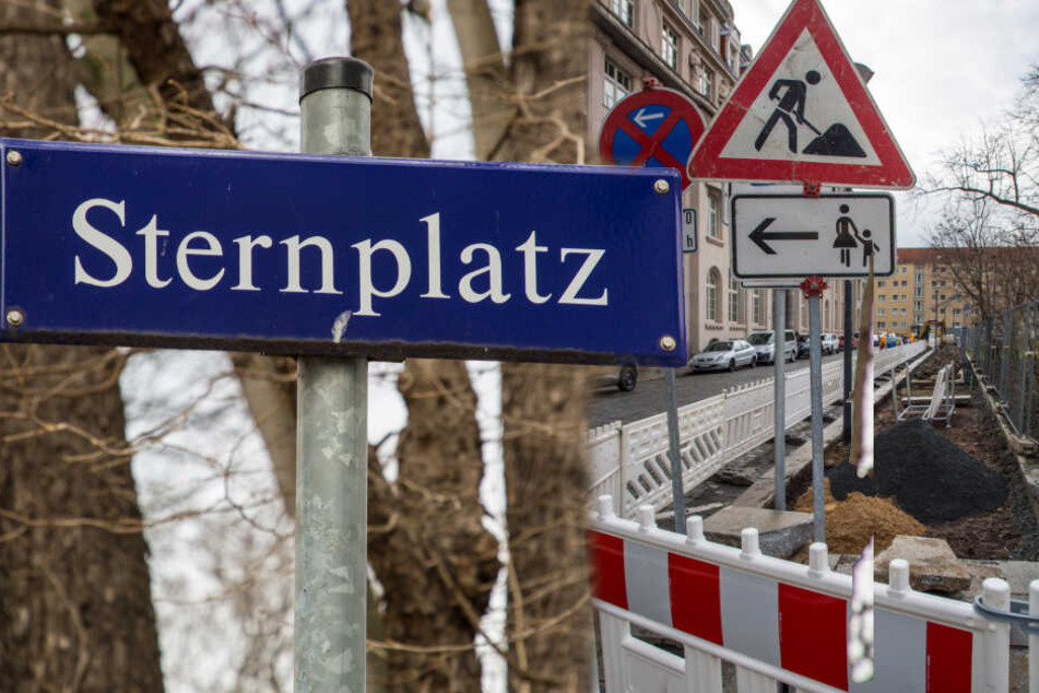 Bis April soll der Weg auf der Südseite des Sternplatzes fertig sein.