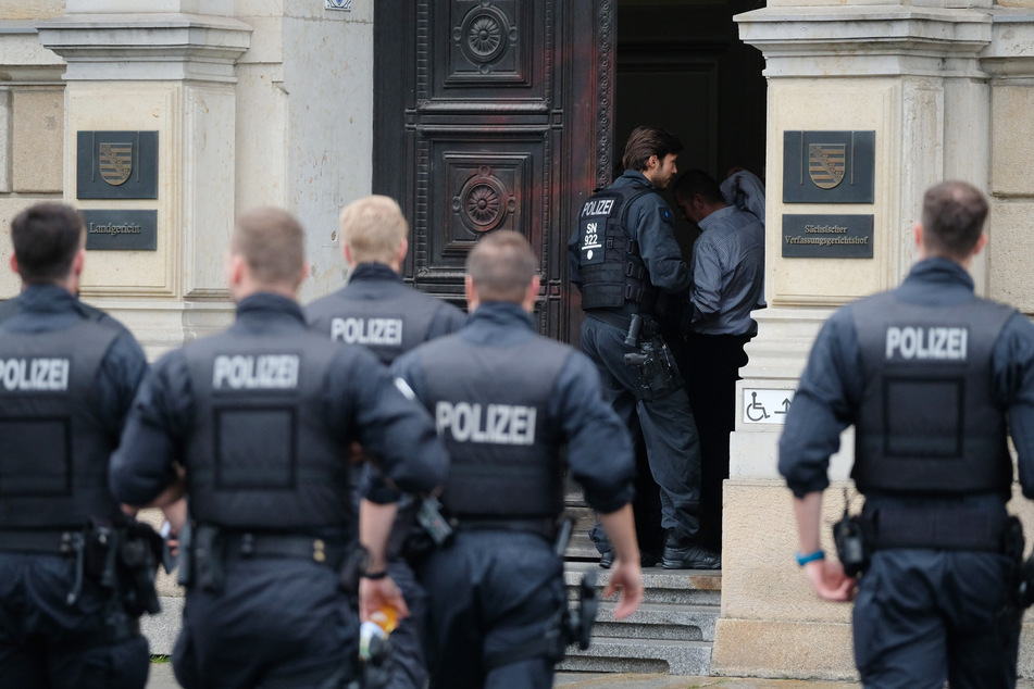 Die Sicherheitsvorkehrungen am Landgericht Leipzig werden erhöht. (Archivbild)