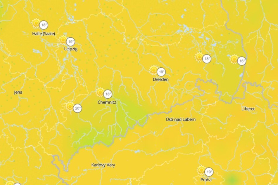 Am Dienstag wird es in ganz Sachsen schön, mit viel Sonne und Temperaturen bis 19 Grad.