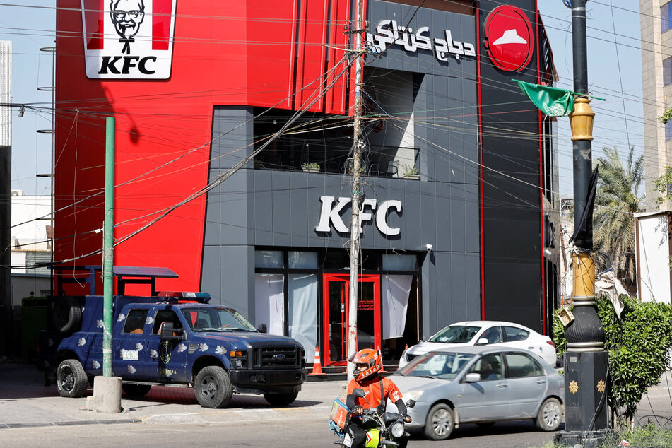 US-linked businesses in Baghdad, such as KFC, were attacked this week by Iraqis protesting US support for Israel's war on Gaza.