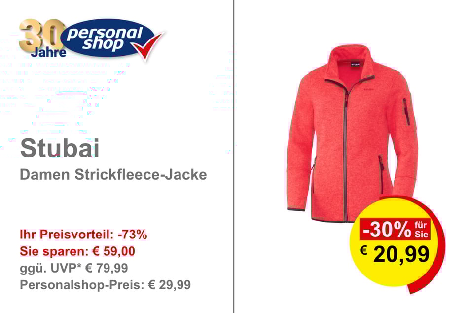 Stubai Damen Strickfleece-Jacke