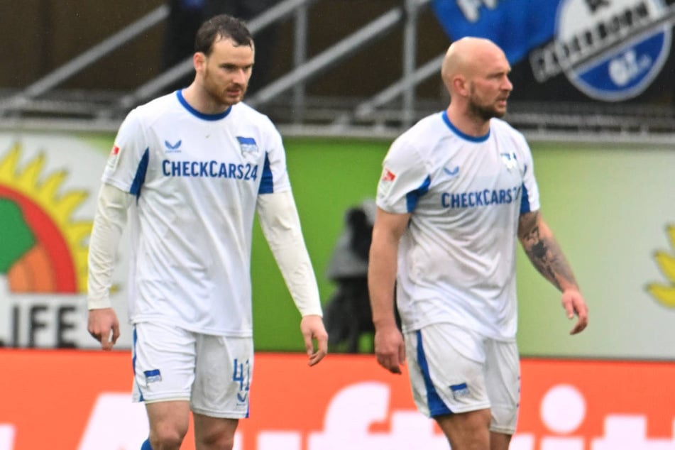 Toni Leistner (35, r.) war nach dem Abpfiff sichtlich frustriert, hat aber trotzdem Stellung zur desaströsen Leistung seiner Mannschaft bezogen.