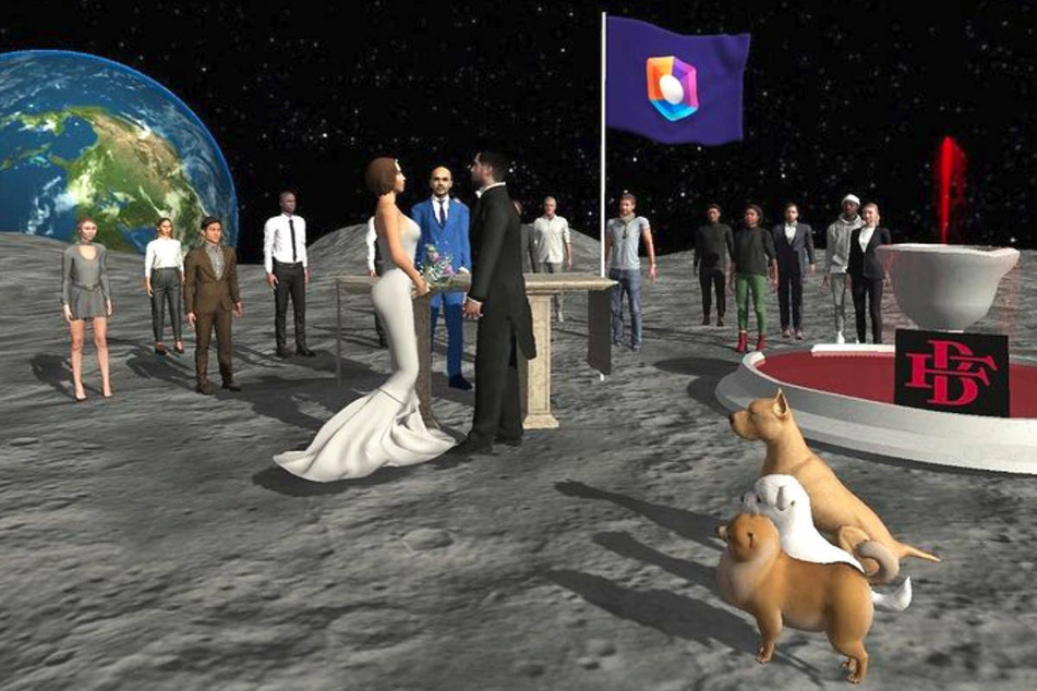 Die Hochzeit von Boateng und Fradegrada hat parallel auch im Internet in einer virtuellen Welt stattgefunden.
