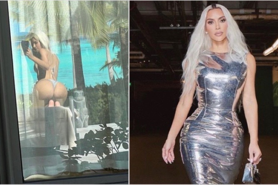Kim Kardashian says "bye, bye" to 2022 with her cheeky bottom!