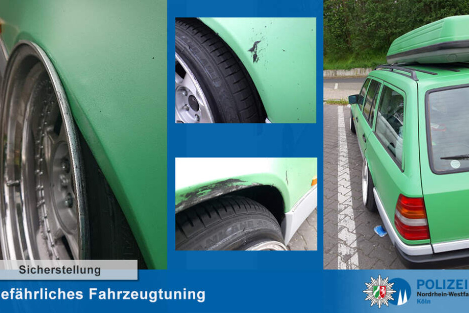 Diese Felgen ragten über die Karosserie hinaus.