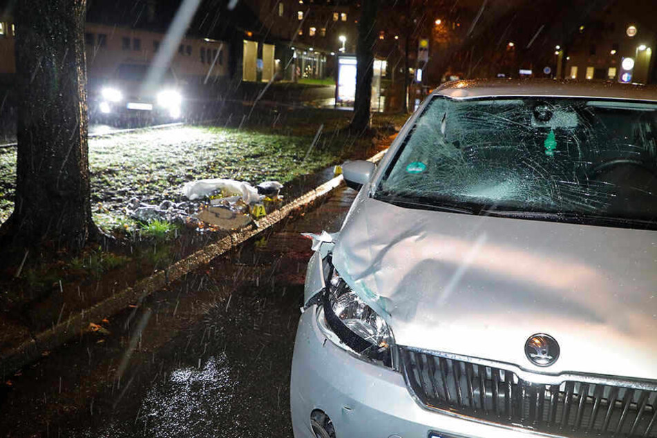 Die beiden Fußgänger wurden von einem Skoda erfasst.