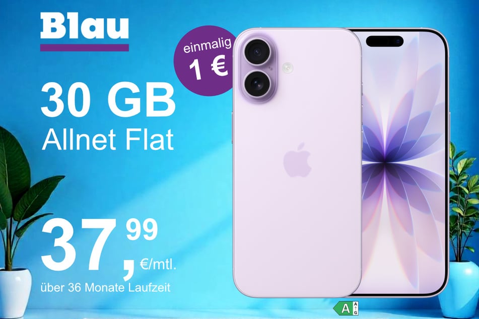 Das neue iPhone 17 im o2 Mobile L für einmalig 1 Euro.