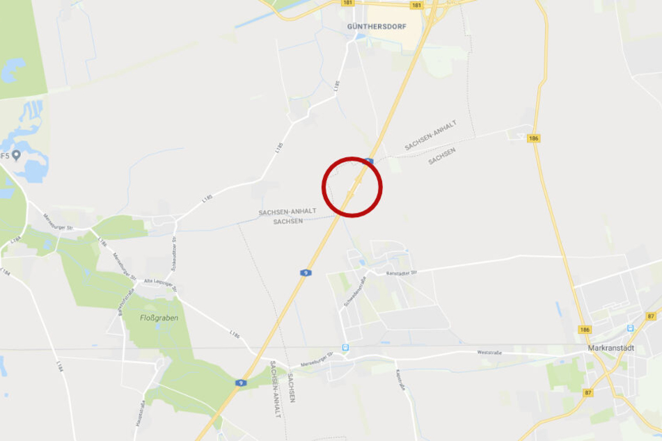 Der Rastplatz Bachfurt befindet sich an der sächsischen Landesgrenze zu Sachsen-Anhalt bei Günthersdorf.