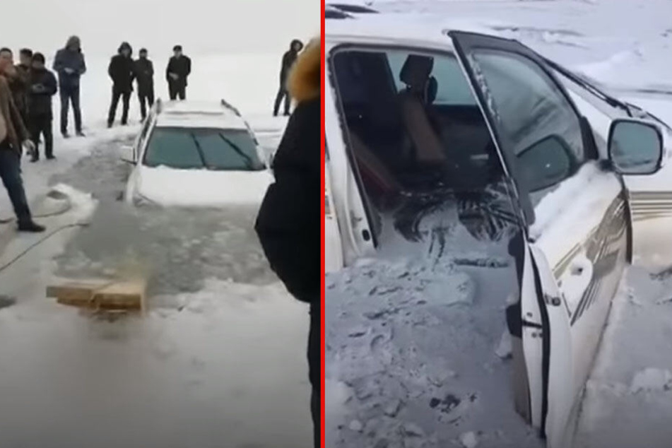 Als das Eis erst gebrochen war, ging es für das Auto nur noch abwärts.