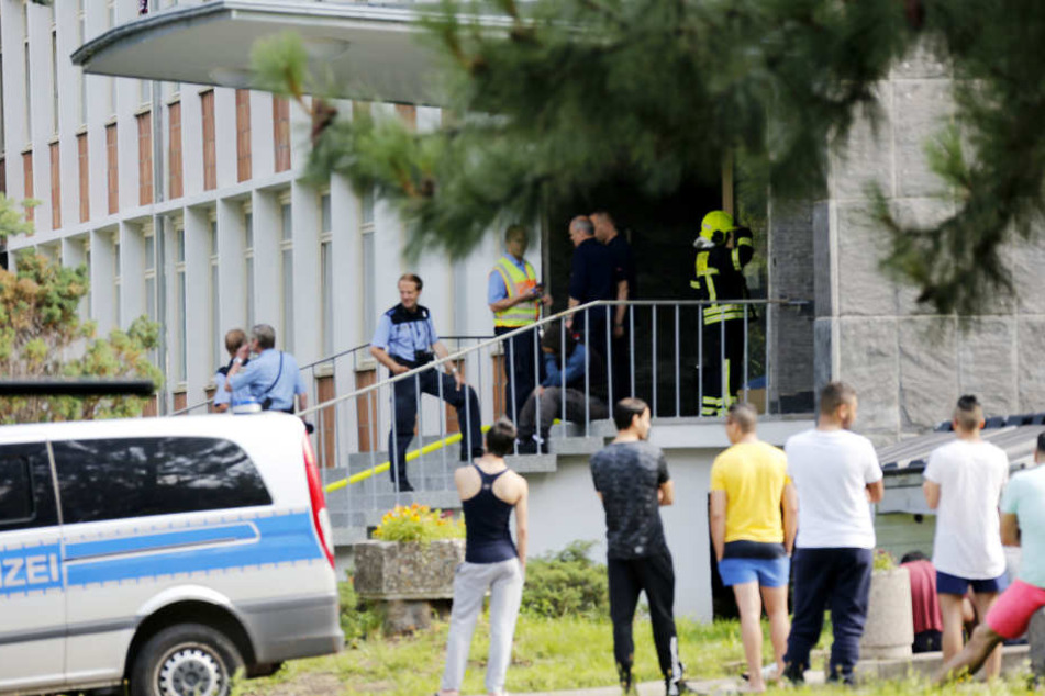 Zu dem Wohnheim in der Annaberger Straße musste die Polizei schön häufiger ausrücken.