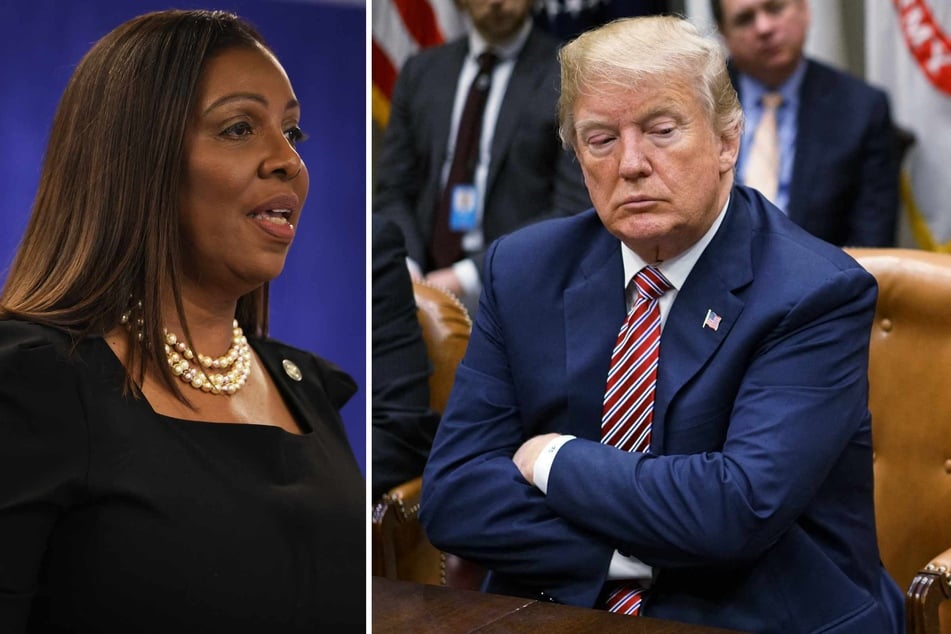 Donald Trump's (r.) lawyers filed a letter Tuesday with New York Attorney General Letitia James (l.), who brought fraud charges against the president-elect for manipulating his assets when applying for loans and insurance.