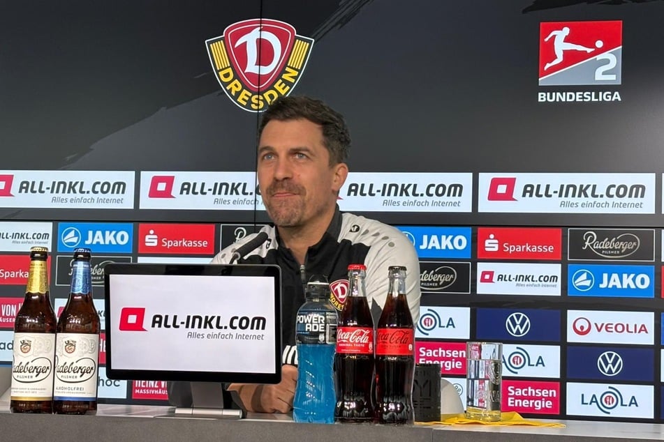 Bei der Pressekonferenz am Donnerstag gab Dynamo-Cheftrainer Thomas Stamm (42) Einblicke in die Personallage bei den Schwarz-Gelben für das kommende Zweitliga-Heimspiel.