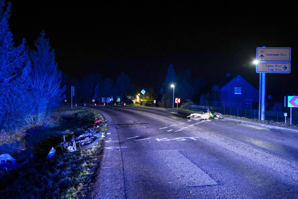 Das schreckliche Unglück passierte in einer Kurve in der Ortschaft Wormlage (Gemeinde Großräschen).