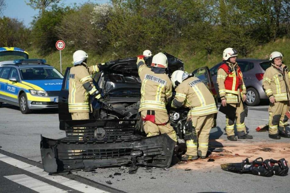 Die Chevrolet-Fahrerin wurde schwer verletzt.