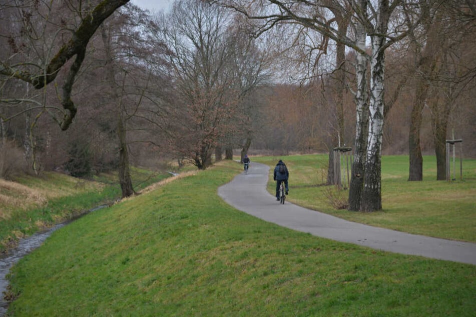 Entlang des Radweges gegenüber der Gustav-Wünsch-Straße fehlen Laternen.