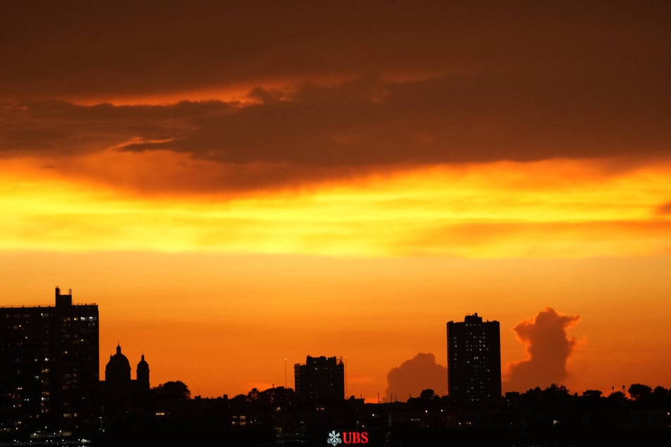 The sun sets over New Jersey following a thunderstorm that brought dangerous conditions across the region on July 3, 2026.