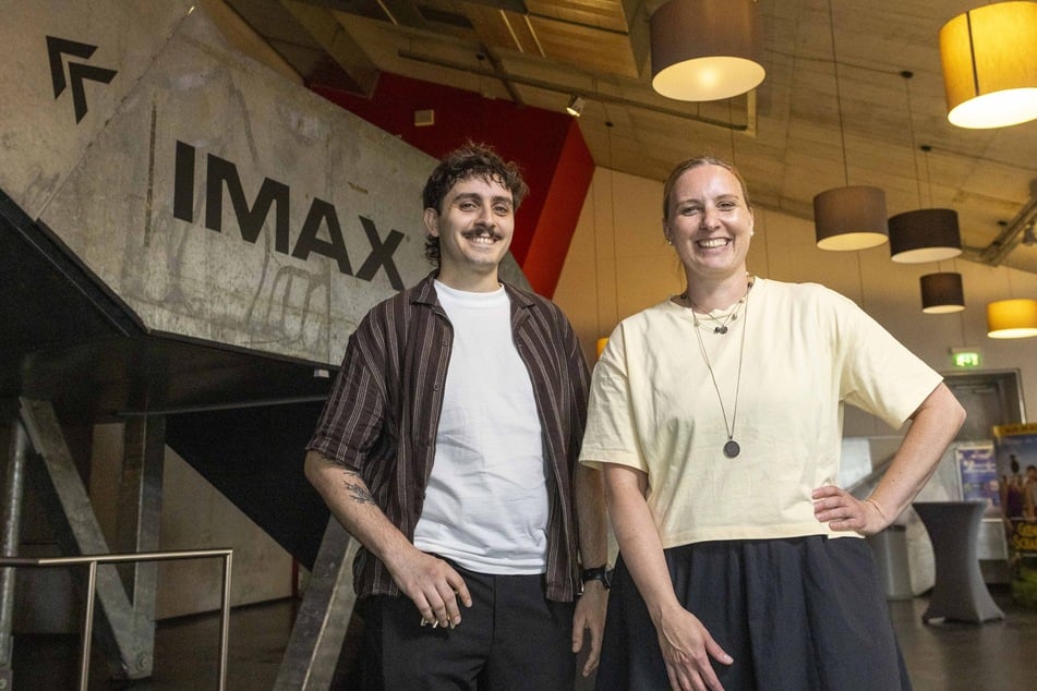 Die Theaterleiter in Dresden Luis Valdes (28) und Anne Türschmann (40).