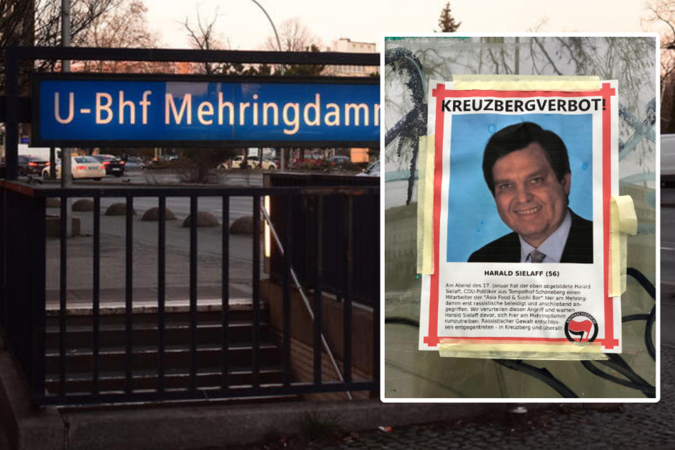 Rund um den Mehringdamm wurden Flugblätter der Antifa verteilt. CDU-Politiker Harald Sielaff hat nun offenbar Kreuzbergverbot.