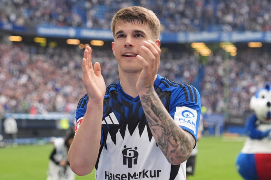 Luka Vuskovic (19) hat sich am Sonntag mit emotionalen Worten vom HSV verabschiedet.