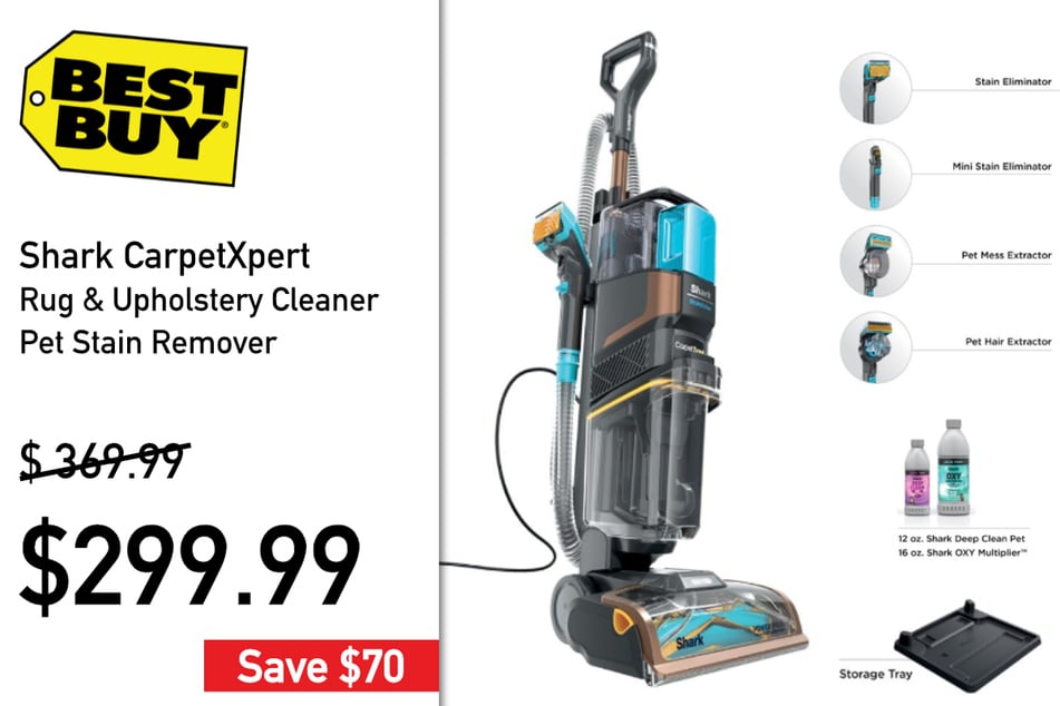 The Shark CarpetXpert Rug &amp; Upholstery Cleaner with Pet Stain Remover.