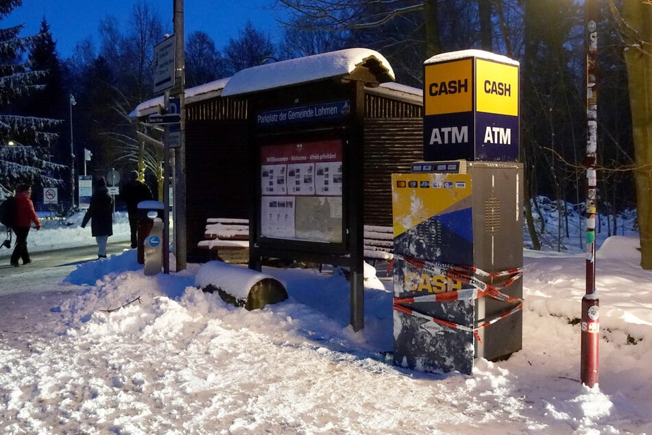 Der Geldautomat in der Nähe der Bastei war das Ziel der Täter.
