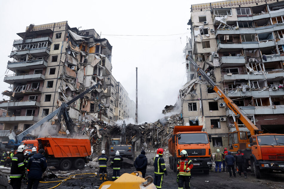 A Russian missile attack hit an apartment building in the central Ukrainian city of Dnipro, killing at least 23 people.