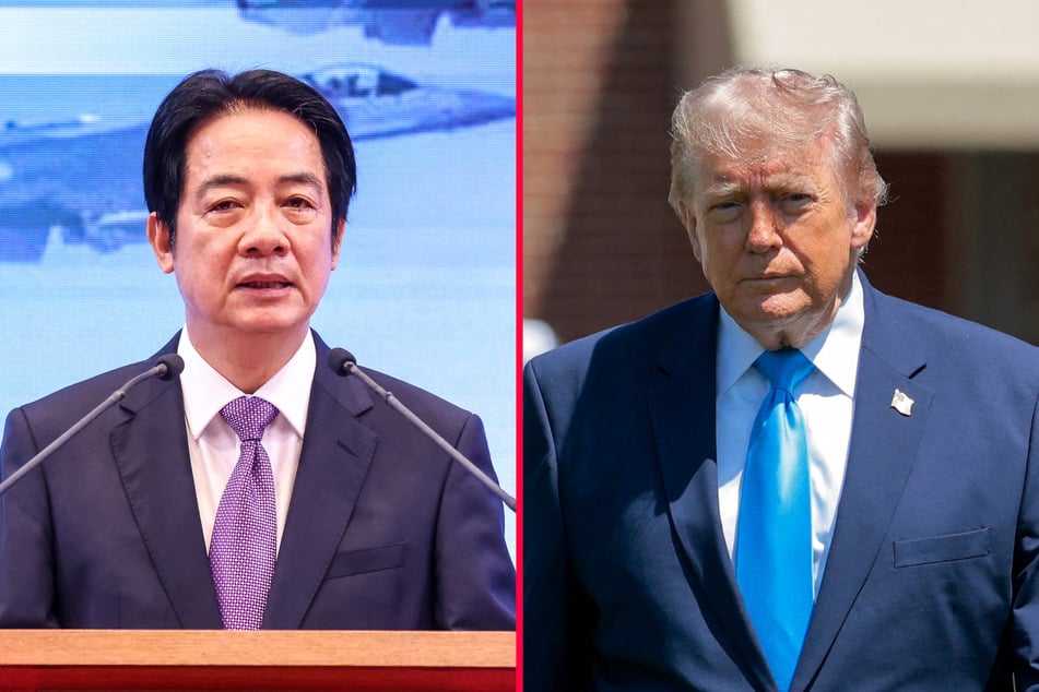 Taiwanese President Lai Ching-te (l.) has said he would be "happy" to speak with President Donald Trump.