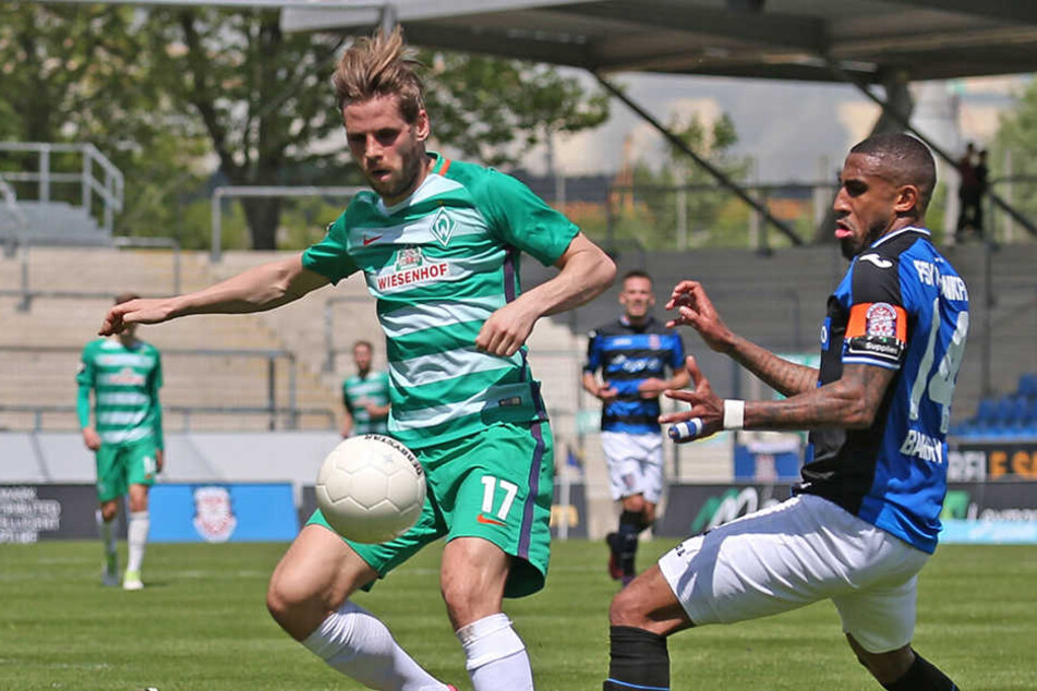 In den vergangenen zwei Jahren kickte Justin Eilers - wenn er denn nicht verletzt war - für die Bremer Reserve in der 3. Liga.