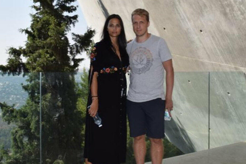 Oliver Pocher (41) und Amira Aly (26) in der Gedenkstätte Yad Vashem.