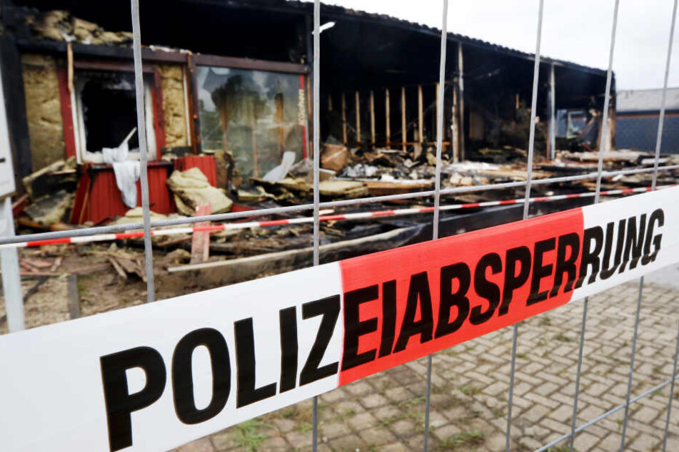 Das Gebäude wurde fast vollständig zerstört.