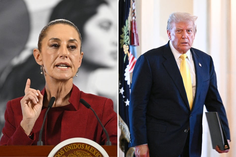 Mexico's President Claudia Sheinbaum (l.) recently denied the US would use its military in her country after reports claimed President Donald Trump (r.) ordered it.