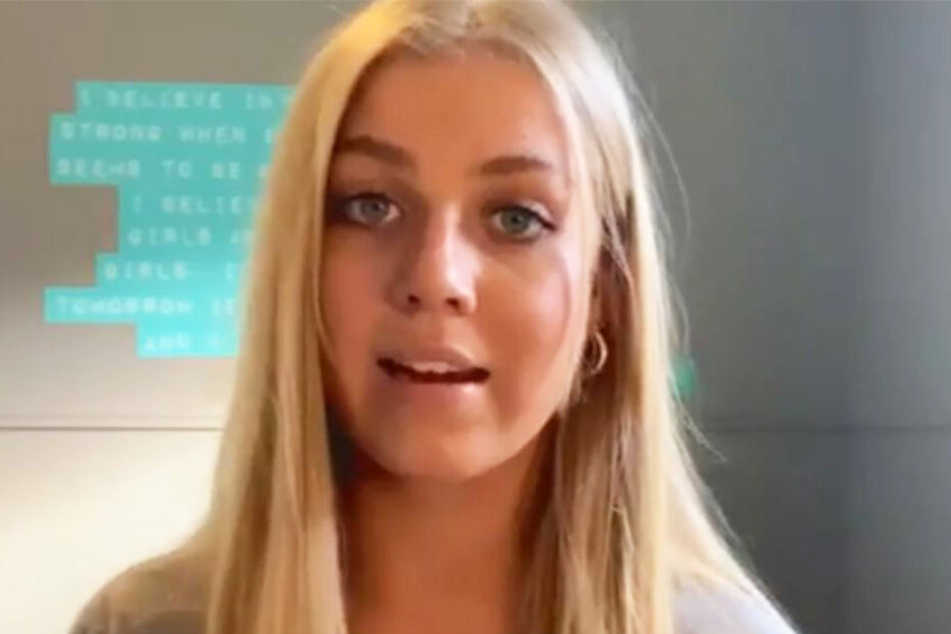 Annie Jones (19) auf einem Instagram-Video.