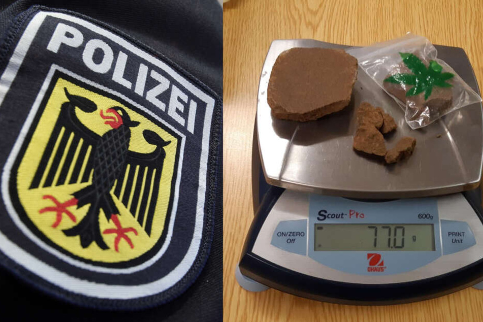 77 Gramm Cannabis entdeckten die Beamten bei dem verirrten Raucher.