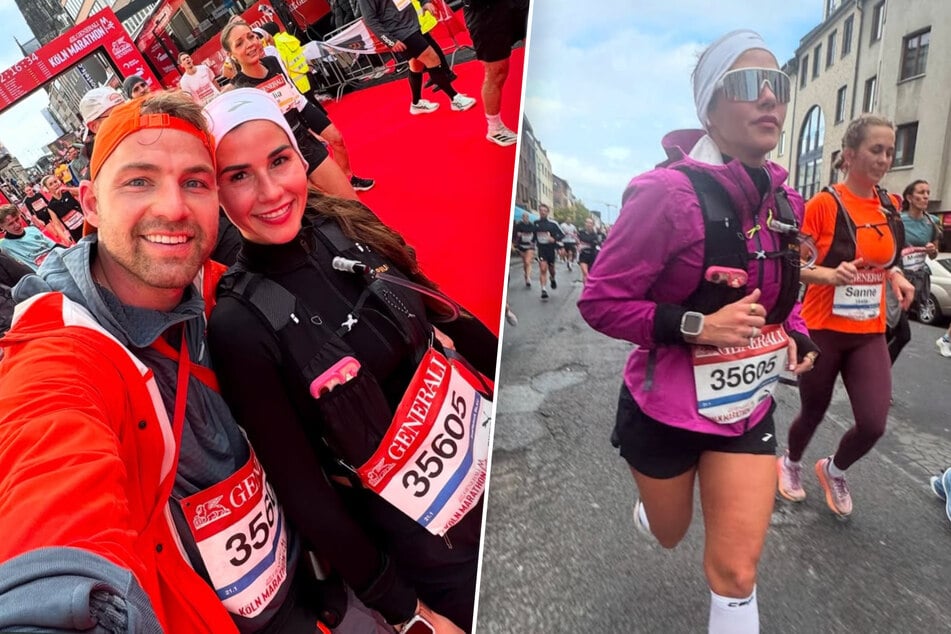 Die Ex-DSDS-Kandidatin Sarah Engels (32) meisterte mit ihrem Ehemann Julian Engels (32) den Halbmarathon in Köln.