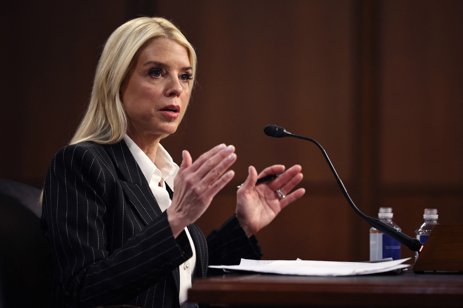 Former Florida Attorney General Pam Bondi testifies before the Senate Judiciary Committee during her confirmation hearing to be the next US attorney general in the Hart Senate Office Building on Capitol Hill on Wednesday in Washington, DC.