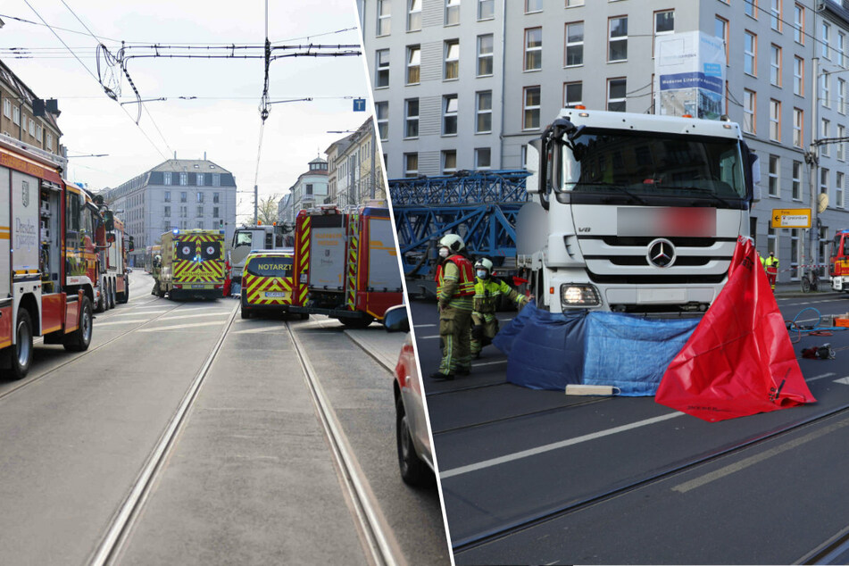 Tödlicher Unfall auf der Bautzner Straße: 61-jährige Radfahrerin von Lkw erfasst!