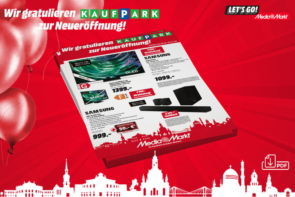 Wenn der zweite Bauabschnitt des KaufParks eröffnet, bekommt Ihr diese MediaMarkt-Angebote.