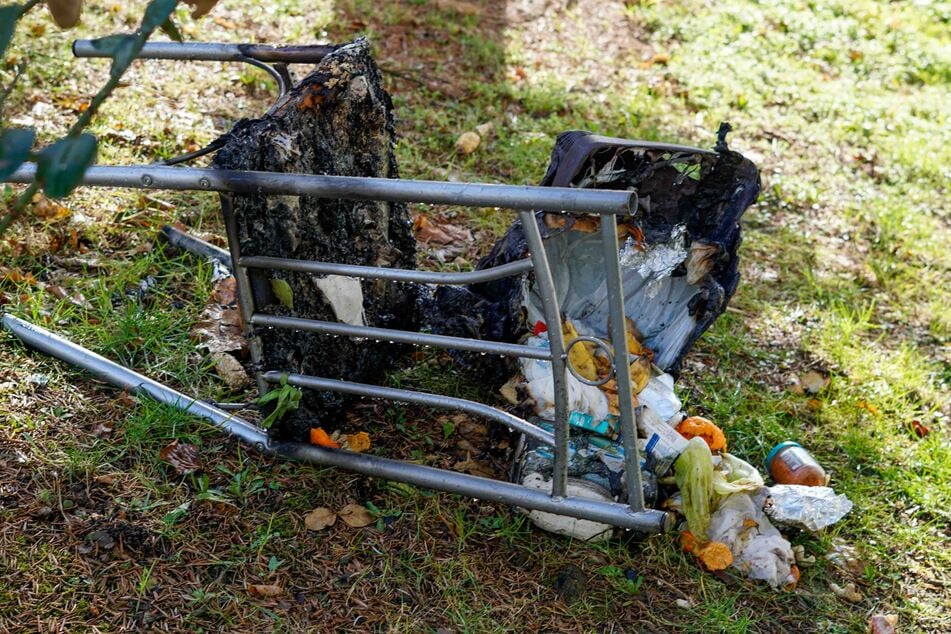 In einer Küche gerieten Möbel in Brand.