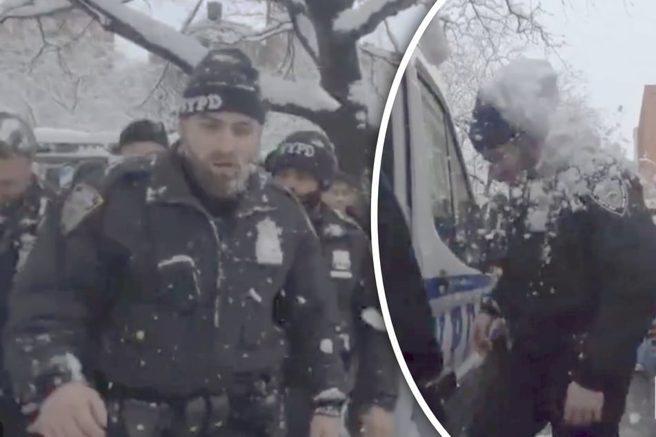 Wumms! Aufgebrachter Mob greift Polizei mit Schneebällen an: Gewerkschaft fordert Haft