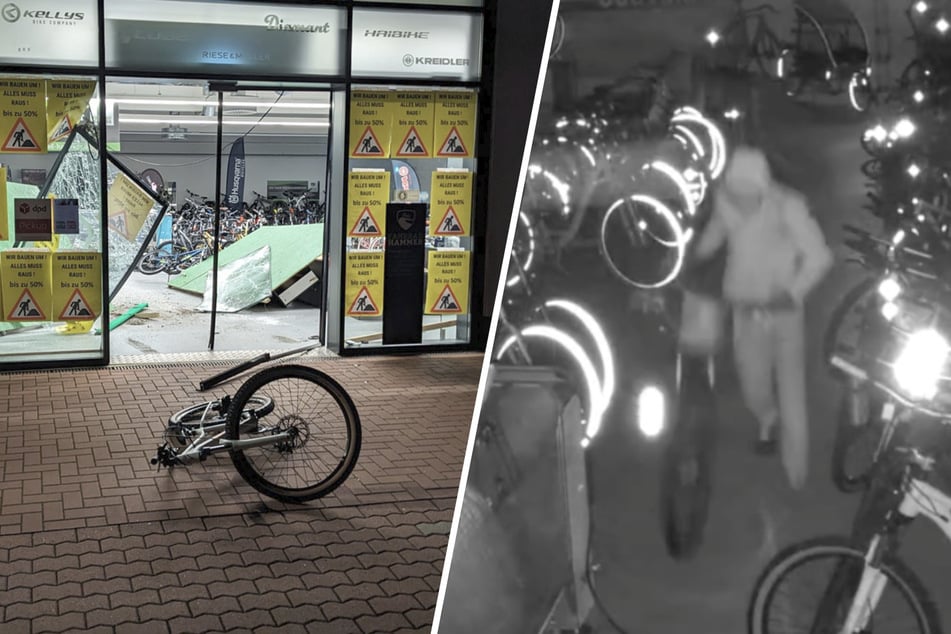Spektakulärer Einbruch in Fahrrad-Laden: Wo stecken die Komplizen?