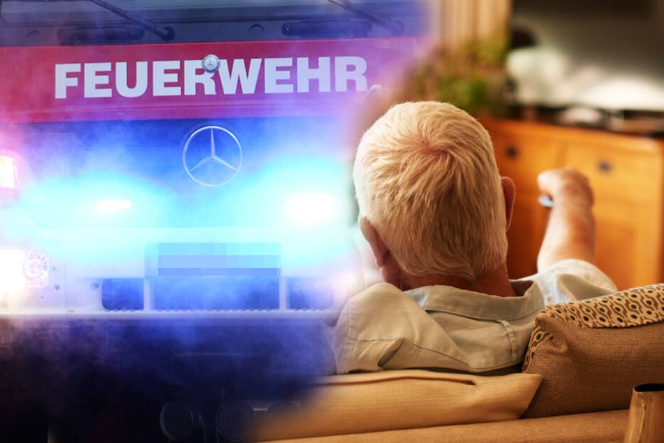 Der 67-Jährige lag mit einer Heizdecke auf dem Sofa, plötzlich fing die Decke Feuer! (Symbolbild)