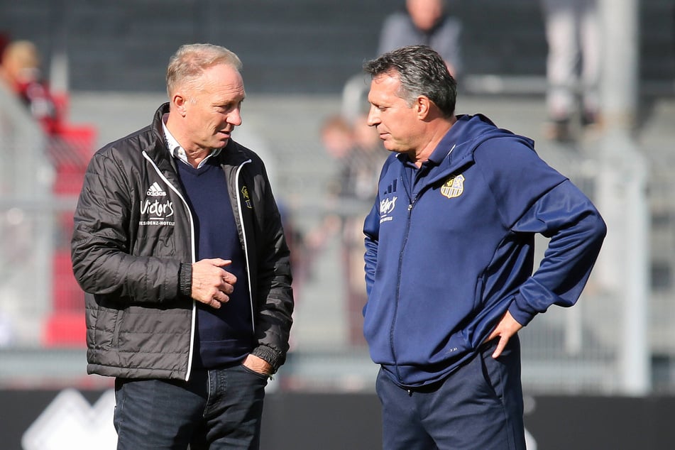 Sportchef Jürgen Luginger (57, l.) ist jetzt als Interimstrainer gefragt.